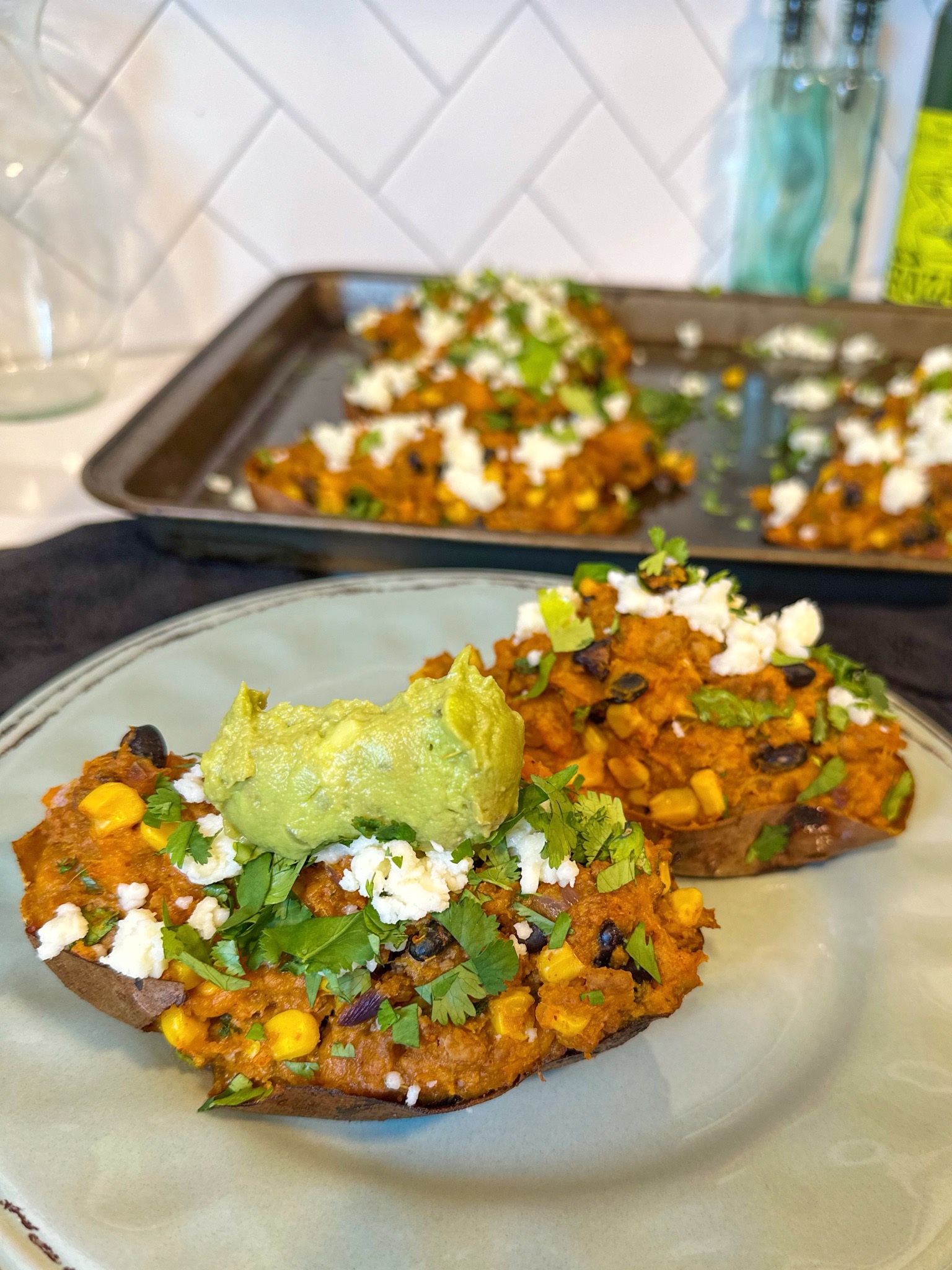 Mexican Style Stuffed Sweet Potatoes
